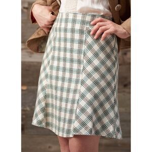 Ann Taylor Loft A-Line Skirt Size 12 | Cotton Wool Blend | 17" Wa